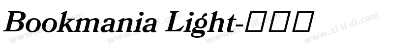 Bookmania Light字体转换